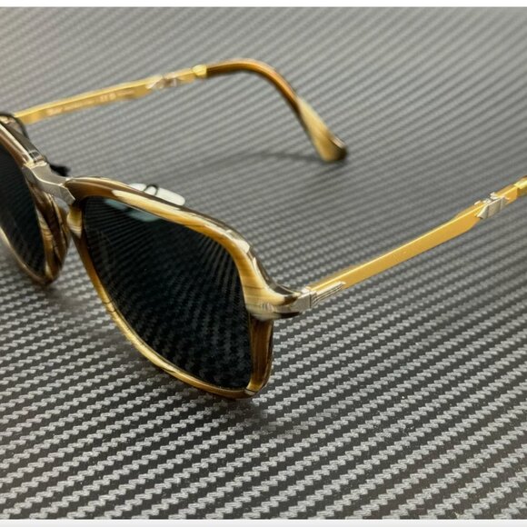 Persol Green Horn Blue Polarized Unisex 51 mm Sunglasses - Picture 1 of 4